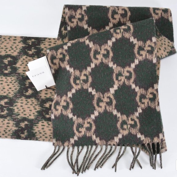 Gucci Reversible Wool Scarf NEW WITH TAGS - Picture 6 of 6